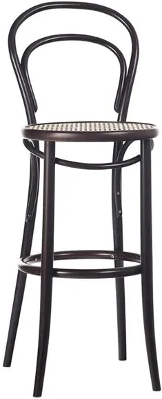 TON No 14 Sgabello da bar 61 cm Rattan/Caffè