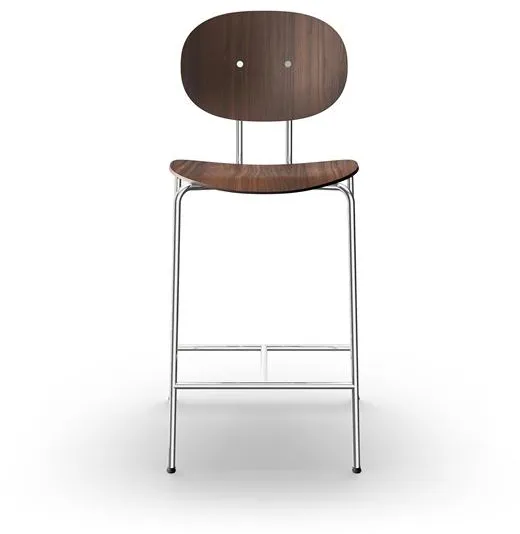 Sibast Furniture Piet Hein Sgabello Cromato Noce