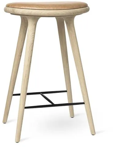 Mater High Stool Sgabello in rovere trattato con sapone 69cm
