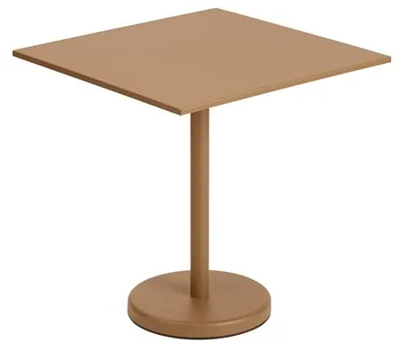 Muuto Linear Steel Tavolo da Caffè da Esterno Arancione Bruciato 70 X 70 cm