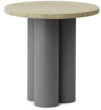 Normann Copenhagen Dit Tavolino Grigio/Travertino Chiaro