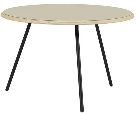 Tavolino da caffè Woud Soround beige laminato Ø75 H49