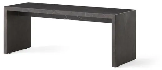 Tavolino laterale Audo Plinth Bridge in marmo Grey Kendzo
