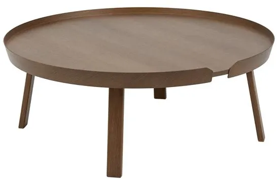 Muuto Around Tavolino Grande Caffè Rovere Impiallacciato Grande