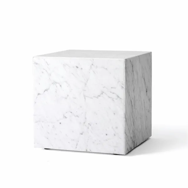 Tavolino da caffè Audo Plinth Quadrato Cubico Marmo Carrara